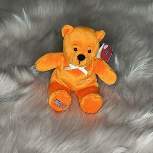 Ty Orange Plush Teddy Bear Stuffed Animal State Tennessee